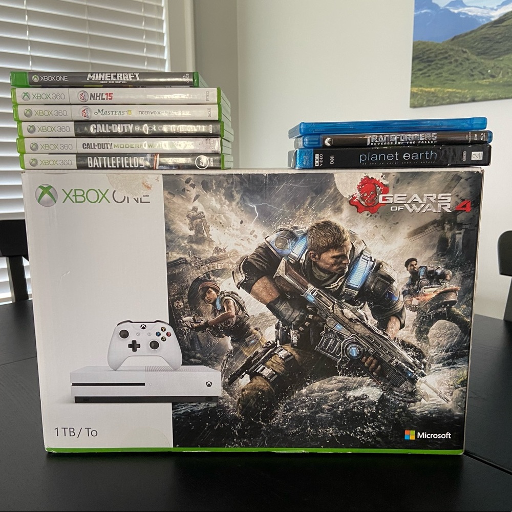White Xbox One S 1Tb Console.